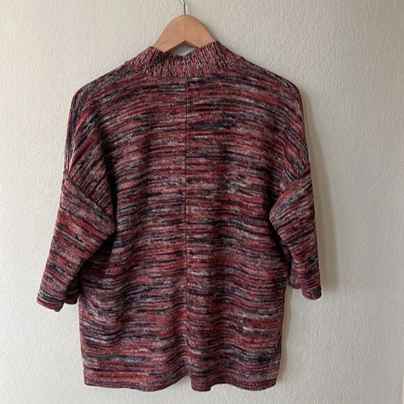 J. Jill Pure Jill Campari Marled V-Neck Pullover Sweater - Picture 6 of 7